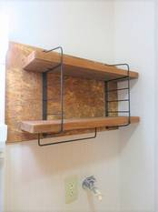 洗濯機上の棚