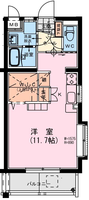 ラヴィベール　ハル（延岡市　栄町）＜1Ｒ+ロフト＞の間取り図