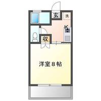 ヴェルディコート　（延岡市　卸本町）＜１K＞の間取り図