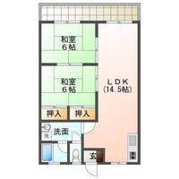サンシティハイツ (延岡市 大貫町)<2LDK>の間取り図