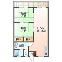 サンシティハイツ　（延岡市　大貫町）＜２LDK＞の間取り図