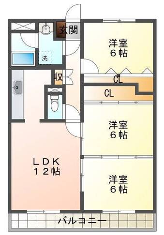  K&K（延岡市　昭和町）＜3LDK>