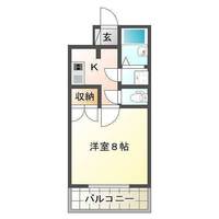 パオノマドⅡ　（延岡市　出北）＜１K＞の間取り図