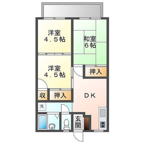 ミールハイツ　（門川町　栄ヶ丘）＜３DK＞