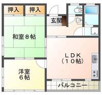 Uマンション（延岡市　伊達町）＜2LDK＞