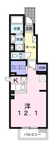 パールリバー　アイランド1号館　（延岡市　川原崎)＜1R＞101号室
