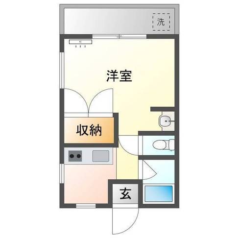 サンハイムSATOH（延岡市　出北）＜1K＞302号室