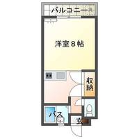 エレガンス大瀬　（延岡市　大瀬町）＜1R＞の間取り図