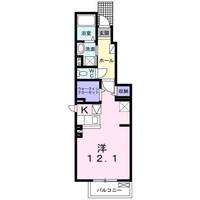 サン　メゾン　(延岡市　中の瀨町)＜1R・1階＞の間取り図