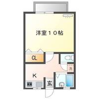 コーポK＆K　（延岡　大貫町）＜１K＞の間取り図