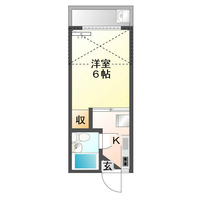 住マイル館中島 (延岡市 中島町)<1K+ロフト>の間取り図