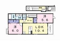 ユートピ・庵A棟 (日向市 大王谷1丁目)<2LDK>