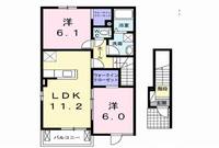 シェーネA　（日向市　日知屋）＜2LDK・2階＞