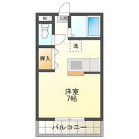 クレールマンション　（延岡市　愛宕町）＜1K＞：02号.03号室Verの間取り図