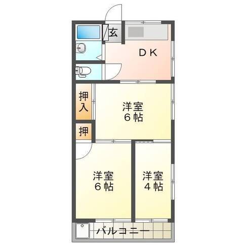 伊藤アパート（延岡市　大貫町）＜3ＤＫ＞303号室