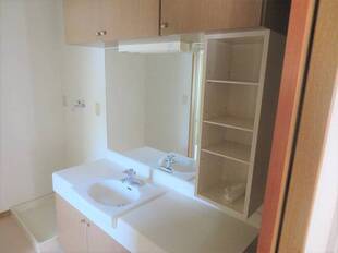 広々とした洗面化粧台