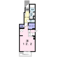アルモニー　ヤマト　（日向市　財光寺）＜1R・1F＞の間取り図
