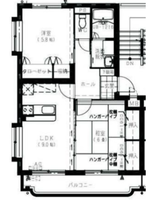 ハイムYMR（延岡市　別府町）＜2LDK（～01和室）＞の間取り図