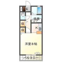 日豊五番館　（延岡市　南町）＜1R＞の間取り図