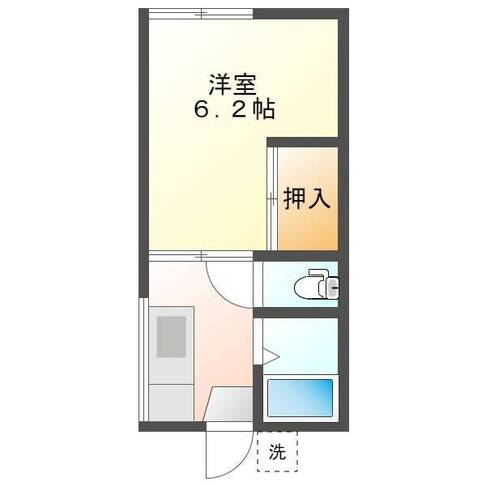 コーポRIE　（延岡市　平原町）＜1K＞201号室