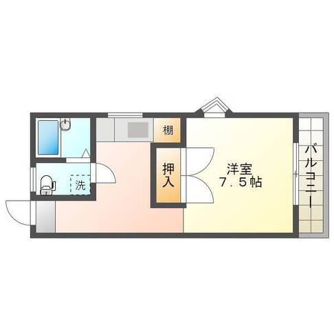 レジデンスひむか（延岡市　野地町）＜1DK：Bタイプ＞
