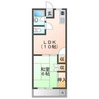 無鹿コーポ (延岡市 無鹿町)<1LDK>の間取り図