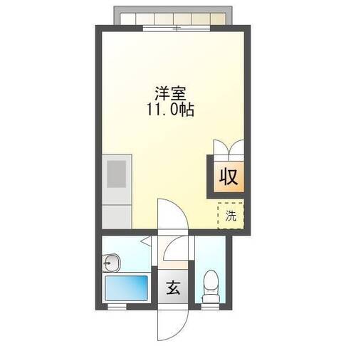 KTハウス（延岡市　緑ヶ丘）＜1R＞102号室