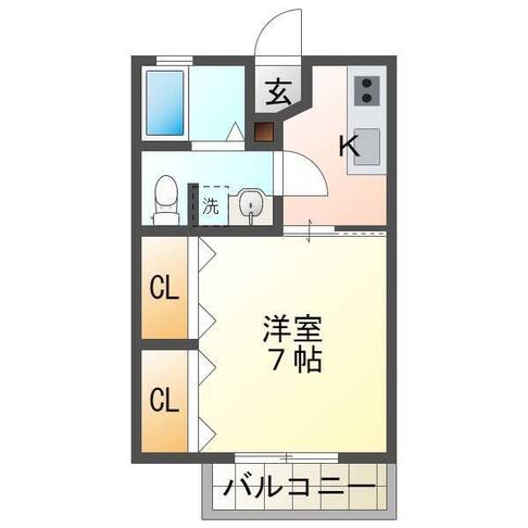 Web House野地（延岡市　野地町）＜1K＞202号室