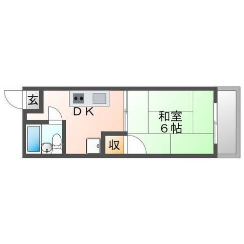 山下ハウス（延岡市　山下町）＜1K＞203号室