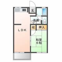 カルムハイツODA(延岡市 長浜)<1LDK>の間取り図