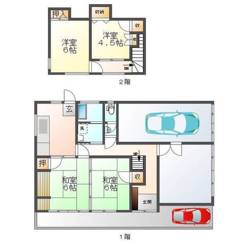 出北馬服貸家（延岡市　出北町）＜4DK＞