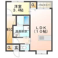 Ridge Minami-Nobeoka（延岡市　平原町）の間取り図