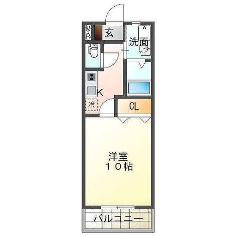 オーベルジュ野田　（延岡市　野田）＜１K＞