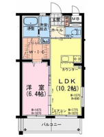 ロッソ　テラス　（延岡　昭和町）＜1LDK＞の間取り図