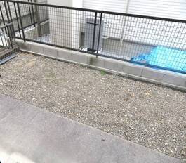 1階部屋は庭付き