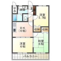 プラウド北小路（延岡市　北小路）＜3DK＞の間取り図