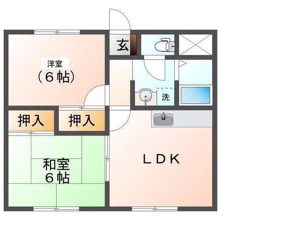 メゾン・ペペール壱番館　（延岡　愛宕町）＜２LDK＞301号室