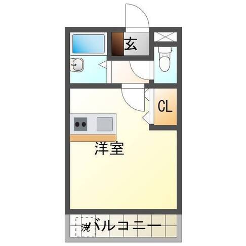 らふぃーね牧　（延岡市　大貫町）＜１R・A-type＞　　