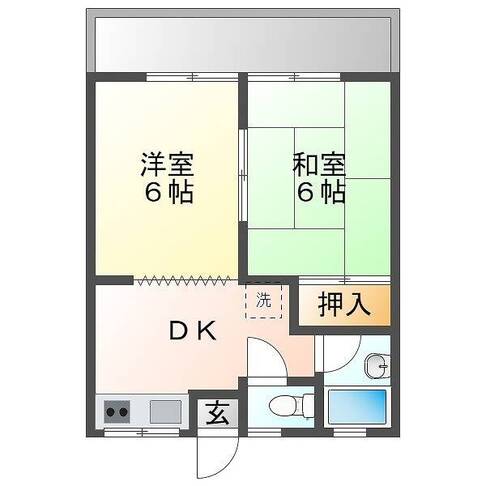 日豊コーポ（門川町）＜2DK＞103号室