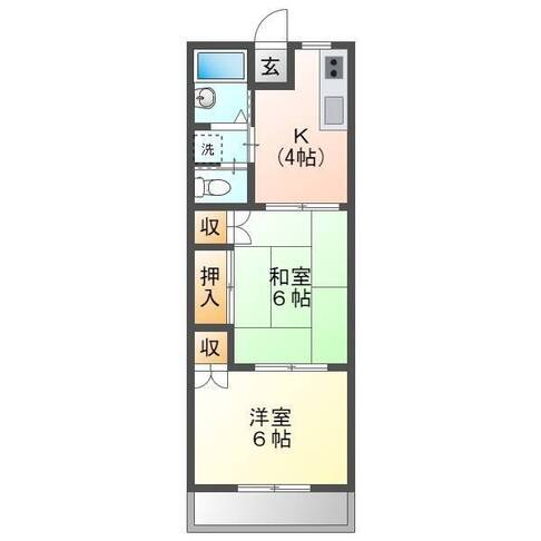 コーポエクセレンス　（延岡市　若葉町）＜２K＞205号室