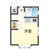 コーポナスC（門川町　庵川西）＜1R＞の間取り図