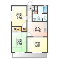 シャトウ・ド・びゅう　（延岡市　別府町）＜3DK＞の間取り図