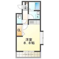 ハートランドヤナギタ　(延岡市　大貫町)＜1Ｒ・05号室Ver＞の間取り図