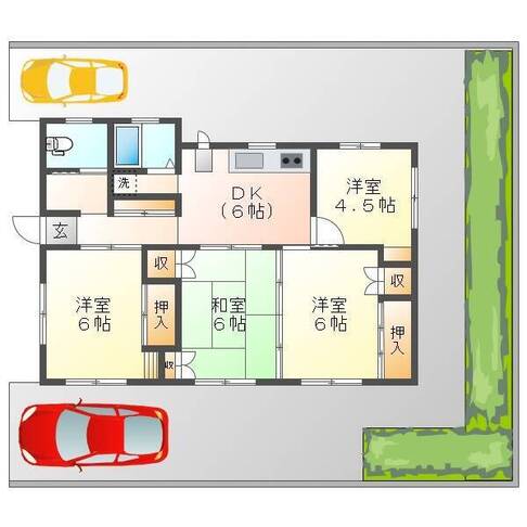 桜ヶ丘T貸家 （延岡市　桜ヶ丘）＜4DK＞