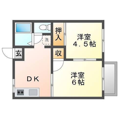 BACE（ベース）＜2DK＞ （門川町　宮ヶ原）202号室