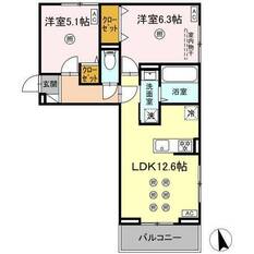 301号室 間取図