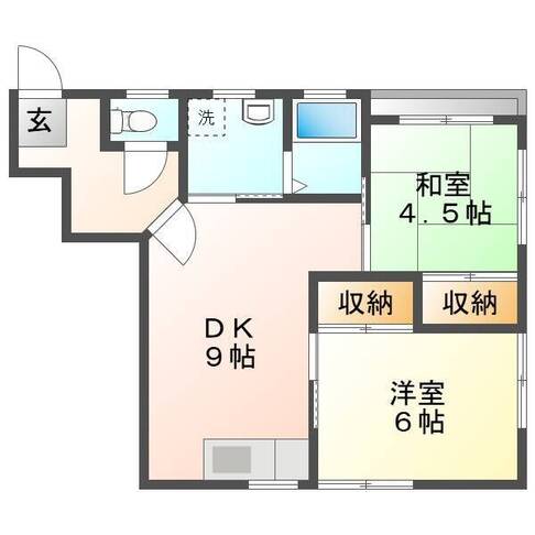 ブルーム21　Ⅱ（延岡　愛宕町）＜２DK＞201号室