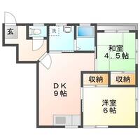 ブルーム21 Ⅱ(延岡 愛宕町)<2DK>の間取り図