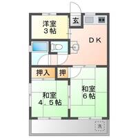 ハイツ久世B（延岡市　川原崎町）の間取り図