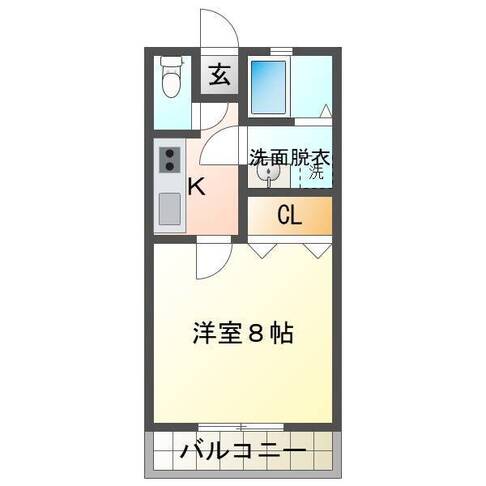 ショコラハウス　（延岡市　大貫町）＜１K＞